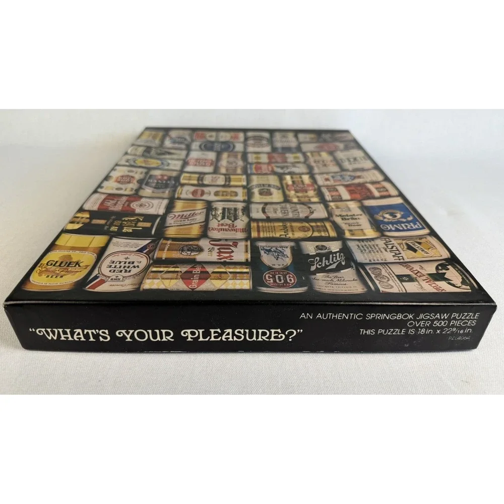 Springbok What's Your Pleasure Beer Puzzle Over 500 Pieces Vintage Complete - Picture 12 of 16